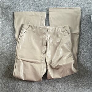 Abercrombie & Fitch Tan Faux Leather Pants